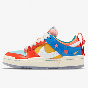 耐克女鞋dunk low disrupt彩虹糖拼色运动休闲鞋滑板鞋dj5063-414