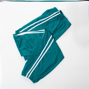 老式运动裤男怀旧复古秋裤男女两条杠男士两杠跑步老人老年蓝色大