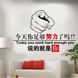 今天你努力了吗墙贴