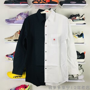 中国李宁2021秋冬潮流走秀款男子宽松休闲国潮长袖衬衫ashr161