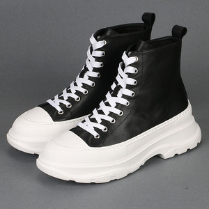 松糕鞋男高帮皮鞋