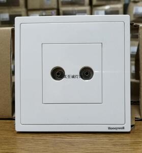 霍尼韦尔开关插座hntv2二位电视插座珍珠白,琥珀金