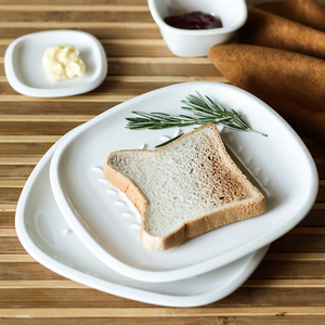 日本进口深山miyama美浓烧陶瓷面包吐司盘果酱杯黄油碟西式餐具