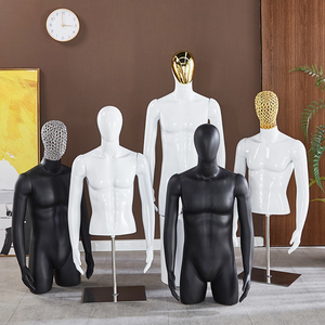 男半身模特带腿服装店展示台打板设计塑料男模人体,模型,人台假人