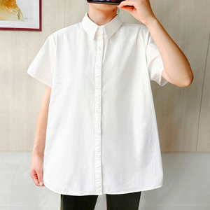 大码短袖白衬衫女胖mm200斤夏加肥加大胖妹妹半袖职业正装衬衣潮