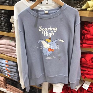 uniqlo/优衣库专柜正品儿童迪士尼合作款卫衣线圈长袖春秋款爱莎