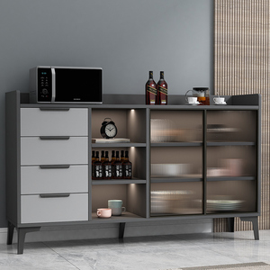 餐边柜现代简约靠墙矮柜厨房柜子储物柜家用客厅茶水柜轻奢风酒柜