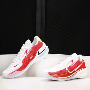 Nike Zoom GT Cut 白红黄 黑红色男子实战低帮篮球鞋CZ0176-100