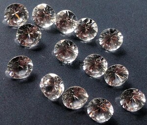 5mm尖晶石 人造无色尖晶石 仿钻材料 宝玉石标本 裸石 合成尖晶石