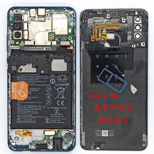 适用华为nova 4e主板尾插小板卡托指纹开关排线像头电池喇叭镜片