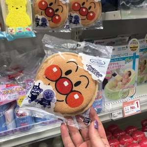 日本面包超人洗澡婴儿专用沐浴棉球洗护儿童卡通沐浴棉手套搓澡巾