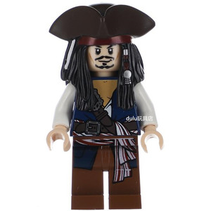 lego 乐高 加勒比海盗 人仔 poc024 杰克船长 三角帽 30133
