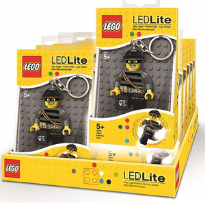 LEGO 乐高 城市系列 小偷 坏人贼 罪犯 钥匙链 包挂件 手电筒 LED