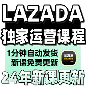 2024 Lazada运营教程入门开店选品视频跨境电商培训课程来赞达