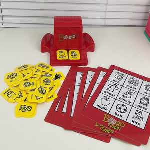儿童益智玩具宾果游戏记数字学单词英文提高记忆学习智力亲子互动