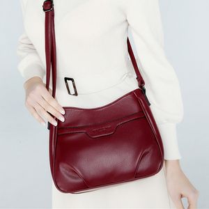 真皮中年女包软皮妈妈单肩斜挎包50/60/70岁中老年人牛皮小包包潮