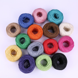彩色麻绳手工diy瓶子装饰品编织复古彩色装饰麻绳粗色15色2mm50米