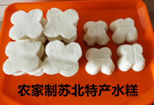 苏北特产连云港 农家自制水糕 米糕 上梁喜庆糕点 54个装原味无糖