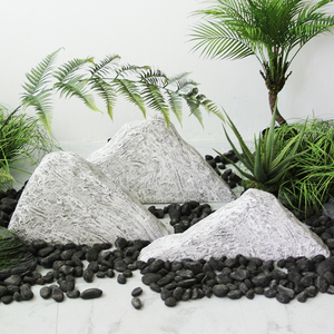 仿真树脂雪浪石假石头橱窗景观组合造景陈列布置室内装饰小型摆件