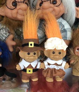 troll dolls 巨魔娃娃 八零后回忆 胶皮玩具 5-7cm左右