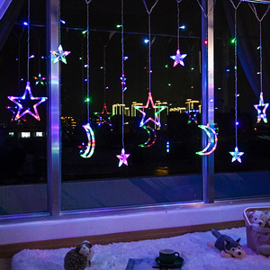 LED星星灯彩灯闪灯串灯圣诞节满天星灯少女心卧室房间布置装饰灯