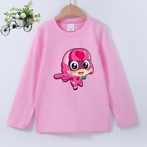 男女儿童纯棉长袖t恤开心超人宝贝甜心超人秋衣服童装圆领打底衫