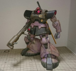 alexshop加工 代工 上色Bandai MG 1:100 Dom 黑色三连星大魔