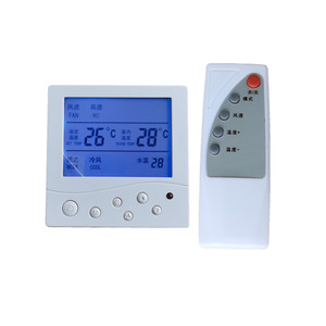 K8001双探头风机盘管温控器 煤改电控制室温和水温空调温度控制器