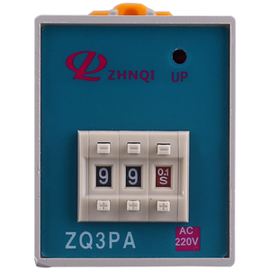 正启ZQ3PA数显时间继电器小型HHS5P定时延时控制器AC220/DC24/12V