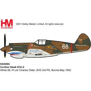 5月定 hm ha9204 1/48 p-40战斗机 p40白68号 1942中国桂林