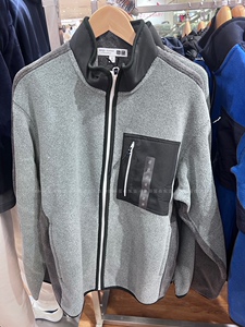 日本代购优衣库jwa费德勒同款摇粒绒拉链茄克夹克拼色外套 465866