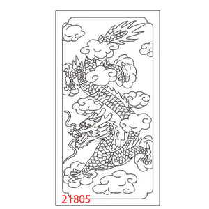 龙凤线雕图文泰刻绘大师雕刻图矢量图制作墓碑图片21804-05