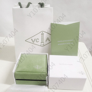 梵克雅宝首饰盒vca戒指盒耳钉盒四叶草吊坠项链盒手镯手链包装盒