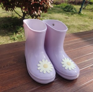 纯yuan单 出口日本儿童中筒雨鞋中小童女童雨靴防水鞋