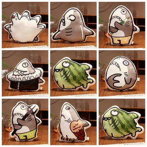 恶搞鲨雕鲨手公仔毛绒玩具送男女朋友礼物鲨鱼鲨笔傻瓜靠抱枕玩偶