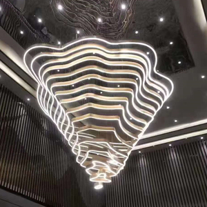 大型非标酒店大堂吊灯现代简约异形梯田别墅售楼部沙盘山脉客厅灯