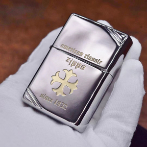 碧御诚品淘宝zippo打火机正品限量版黑钛冰联名款克罗心十字架雅痞