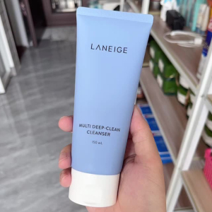 laneige/兰芝卸妆洗面奶二合一深层清洁收缩毛孔洁面乳蓝色粉色