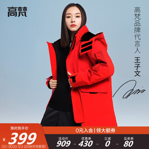 王子文同款高梵2021新款男女款工装羽绒服情侣鸭绒外套冬装正品yj