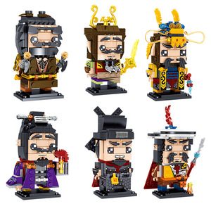 同款货源国产积木淘宝兼容乐高水泊梁山水浒传好汉大头人仔男孩子