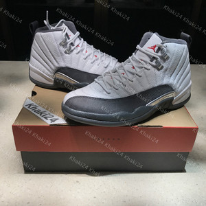 khaki24 air jordan 12 aj12 灰白 白灰 深灰狼 乔12 130690-160