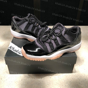 khaki24 air jordan 11 low aj11 黑粉 大魔王 低帮 580521-013
