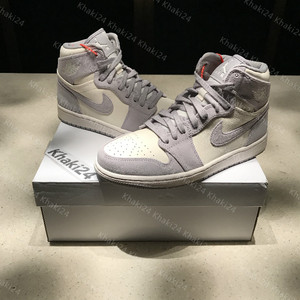 khaki24 air jordan 1 aj1 香芋粉 淡紫 紫灰 乔1女神 ah7389-101