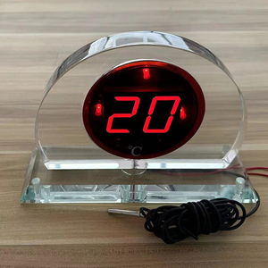 测水温洗澡温泉泡池酒店透明水晶防水数字温度显示器温度计测温仪