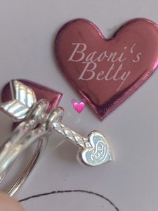 BAONI’S BELLY宝旎小肚皮原创实心925银宝旎的丘比特弓箭戒指