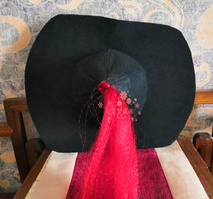 {萧萧国甲}2022纯手工制作汉服 帽 范阳笠 林冲帽子 适合男式佩戴