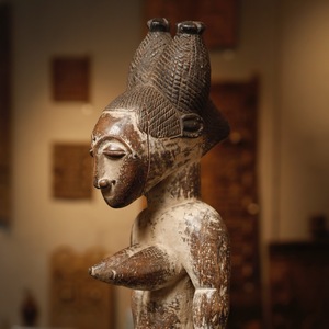 非洲木雕人物美女原始部落生殖崇拜创意装饰纯实木纯手工科特迪瓦