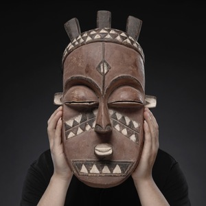 非洲面具手工制作图片