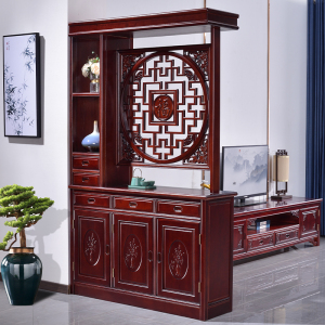隔断柜客厅红木