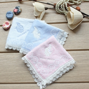 日式精美精致花边刺绣复古宫廷方巾纯棉淑女手帕毛巾wedgwood